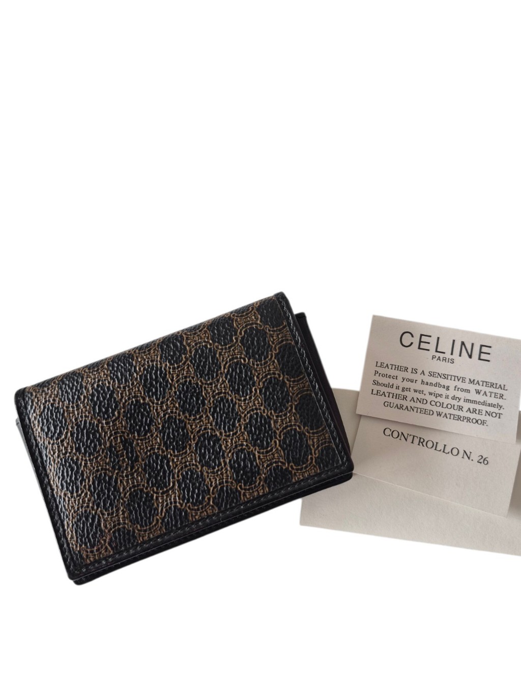 Celine Triomphe Card Case Holder Wallet